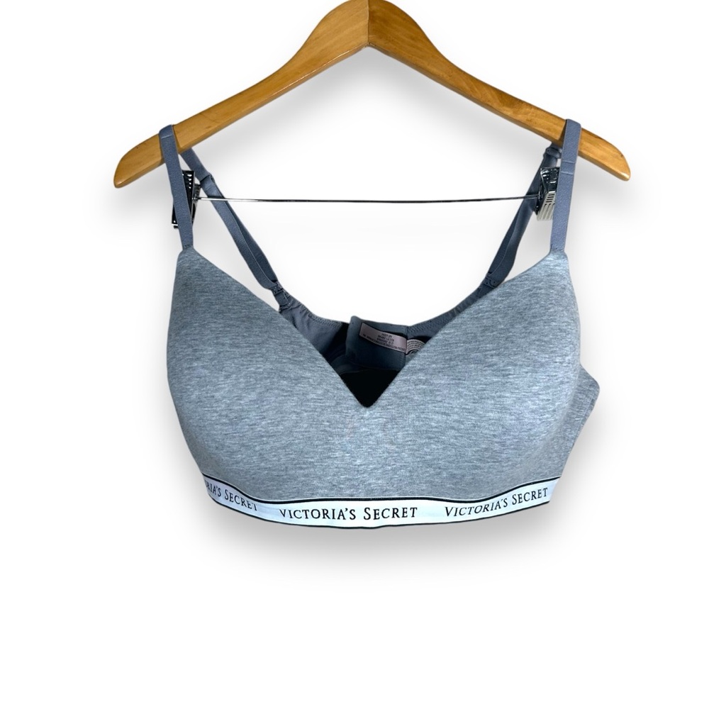 Victoria's Secret Gray Wireless Lounge Bra